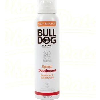 BULLDOG Bergamot &Sandalwood Spray Deodorant 125ml