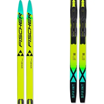 Běžecké lyžování FISCHER SPRINT CROWN + TOUR STEP IN JR IFP 2025/26 150 žlutá