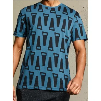 Sinsay - Tričko s krátkým rukávem - indigo - 864GP-57X - 864GP-57X-3XL