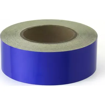 Výstražná páska Modrá reflexní samolepicí výstražná páska - délka 45 m, šířka 5 cm