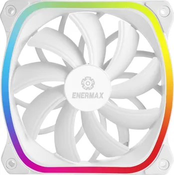 PC ventilátor Enermax SquA RGB White PC větrák s krytem bílá (š x v x h) 120 x 120 x 26 mm včetně LED osvětlení, vč. ovládání RGB osvě