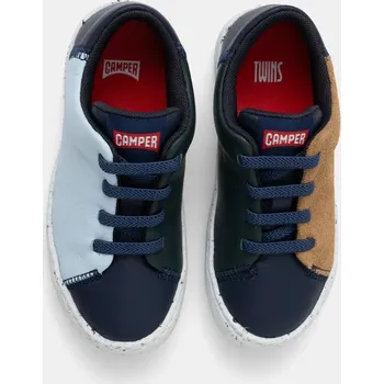 Chlapecké tenisky Dětské kožené tenisky Camper TWS modrá barva, K800602.002 K800602.002.25.27 50X, EUR 25