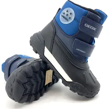Chlapecká zimní obuv Chlapecké zimní boty Geox Trekkyup B ABX Navy/ Jeans 24, Vnitřní délka boty: 15,4 cm
