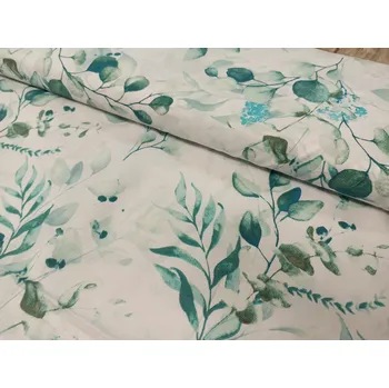 Bavlněná česká látka šíře 160cm - Eucalyptus (50cm)