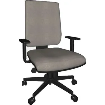 Kancelářský vozík Kancelářská židle YORK šéf 2 - bez podhlavníku Látka: Fill-šedá (38)