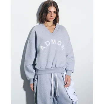 Dámská mikina Mikina ADMOR - S - House - světle šedá - 644HF-09M