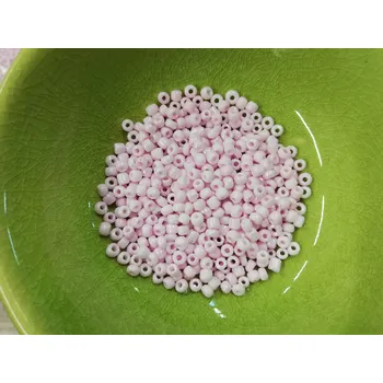 Dětské navlékací korálky Korálky PRECIOSA rokajl vel.8/0 - světle růžová matná - 10g