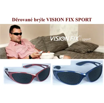 Brýle na čtení Trenér očí Děrované brýle bez dioptrií SPORT vínová