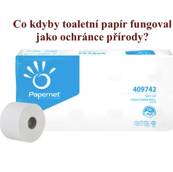 Toaletní papír Toaletní papír PAPERNET 409742 2vrstvý, 8 x 180 útržků