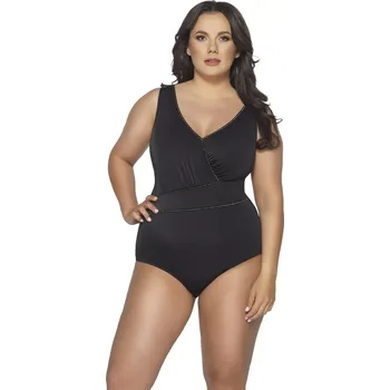 Dámské plavky Dámské jednodílné plavky 59 black - AVA černá 80/G