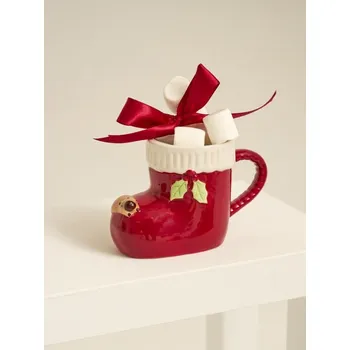 Sinsay - Hrnek s vánočním motivem - červená - 839GC-33X - 839GC-33X-ONE