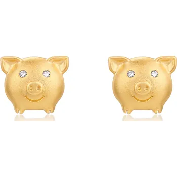 Náušnice Olivie ZLATÉ PRASÁTKO 9568 Zlatá