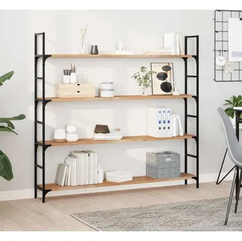 police vidaXL Plovoucí police 2 ks 160 x 20 x 2 cm olejované akáciové dřevo [3279360] Barva: S olejovou povrchovou úpravou