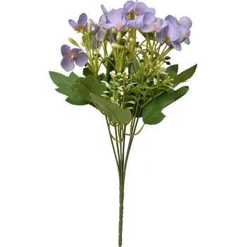 umělá květina Dekorace umělá květina s fialovými květy - 15*15*30 cm