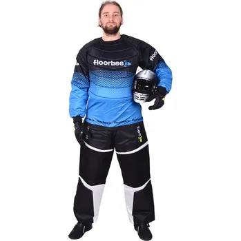 Florbalový dres FLOORBEE Goalie Armor set 3.0 with HELMET Brankářský set s přilbou XXXL, černá / modrá