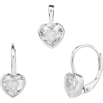 Souprava šperků Bealio BEALIO Stříbrná souprava SRDCE 03-13646-3563