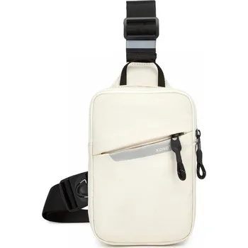 Lehká crossbody sling taška Kono - béžová