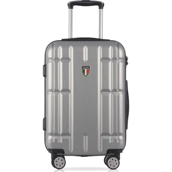 Plastový kufr TUCCI Massa M+ - stříbrná