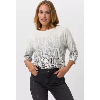 Dámské tričko TUZZI ICY EDGE dámské triko černobílé hadí vzor