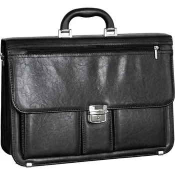 Pánská aktovka Aktovka REAbags 8001/1-TR - černá / nikl