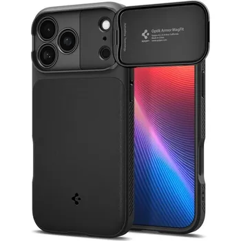 Spigen Optik Armor MagSafe kryt iPhone 17 Pro black