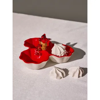 Sinsay - Servírovací tác s vánočním motivem - červená - 662GI-33X - 662GI-33X-ONE