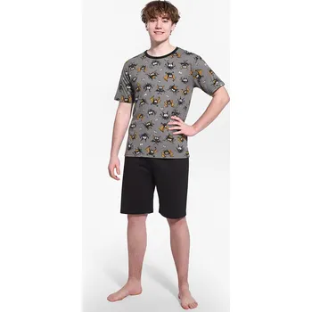 Dětská móda CHLAPECKÉ PYŽAMO KR 133/53 BAT šedá 164/XS