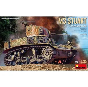 Plastikový model Miniart 1/35 M3 Stuart Light Tank Late Production