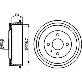 Brzdový buben Brzdový buben BOSCH 0 986 477 012