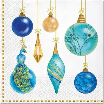 Papírový kapesník Paw Ubrousky PAW Dekor L (20ks) Peacock Collection 589317