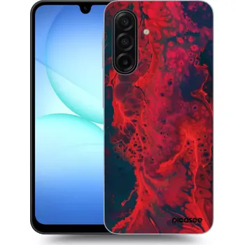 Pouzdro na mobilní telefon Picasee silikonový průhledný obal pro Samsung Galaxy A17 5G - Organic red