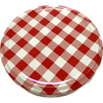 Víčko na zavařovací sklenici Alians-dn Víčko TO 82 karo červené RSB paster ADN