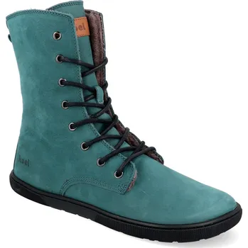 Dámská zimní obuv Barefoot dámské zimní boty Koel - Faro Lambswool tyrkysové Velikost: 42