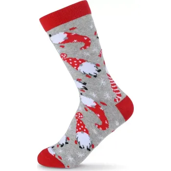 Pánské ponožky DÁMSKÉ VÁNOČNÍ PONOŽKY SKCH01 DOLNÍ BÍLÁ 33-35