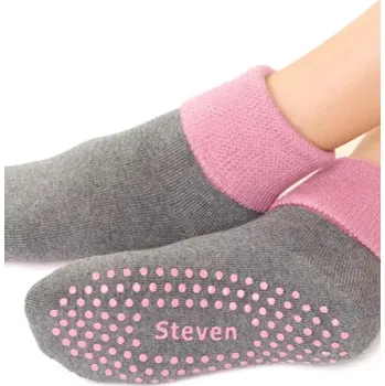 Pánské ponožky Ponožky froté PROTISKLUZOVÉ ABS 32-34 černé-modré