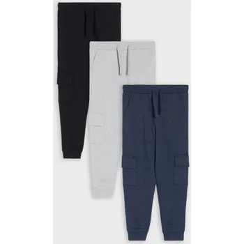 Chlapecké kalhoty Sinsay - Slim kalhoty 3 balení - námořnická modrá - 484DN-59M - 484DN-59M-116