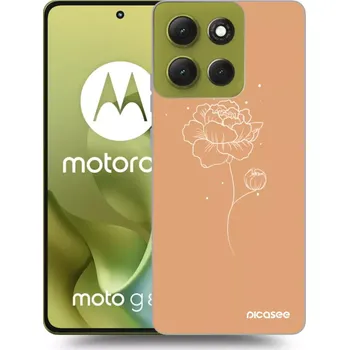 Pouzdro na mobilní telefon Picasee silikonový černý obal pro Motorola Moto G86 5G - Peonies
