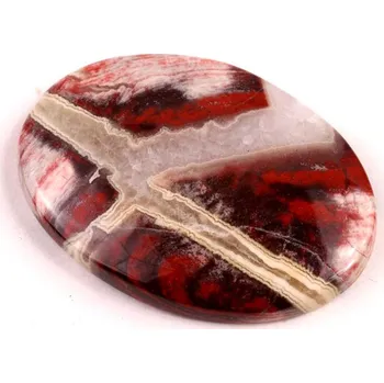 Přírodní kámen Kabošon Australský Jaspis č.6108 (36x25x5mm)
