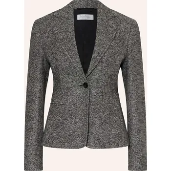 Max Mara Dámský Blejzr Salmone S Hedvábím, černá / bílá, 40