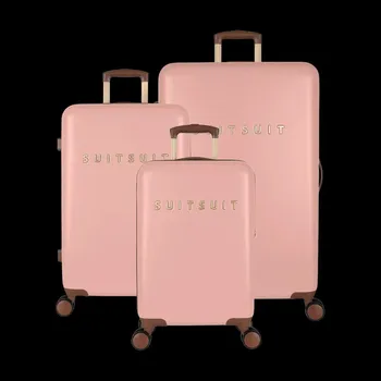 Sada cestovních kufrů SUITSUIT® Fab Seventies Coral Cloud - růžová
