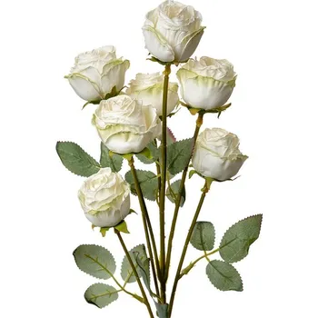 umělá květina Umělá větvička bílá růže Rose white - 8*8*55 cm