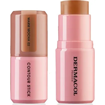 Přípravek na tvář Dermacol Contour Stick - Konturovací tyčinka 7 g - 02 Warm Mocha