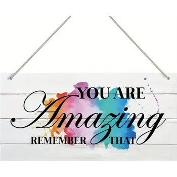 Obraz Dřevěná cedulka s nápisem You are amazing 10 x 20 cm