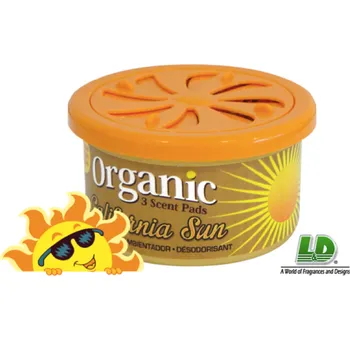 Vůně do auta LD-AROMATIC ORGANIC přírodní vůně v plechovce KALIFORNSKÉ SLUNÍČKO