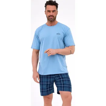 Pánské pyžamo Pyžamo Cornette 326/316 North 3 kr/r S-2XL Modrá XXL