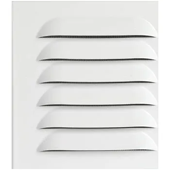 UPMANN ochranná mřížka hranatá s montážním rámem/upínací pružinou 140x140mm bílá