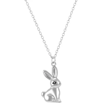 Řetízek Olivie Stříbrný náhrdelník KRÁLÍK 9651 Ag 925; ≤3 g.
