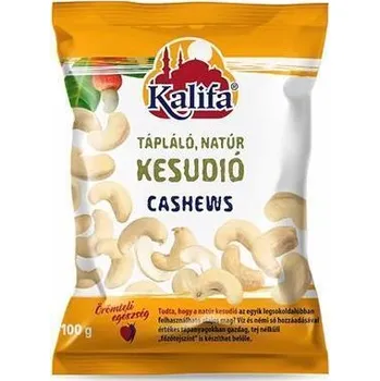 Sušená potravina Neznámý Kešu oříšky, natural, 100 g, KALIFA 5997956700069