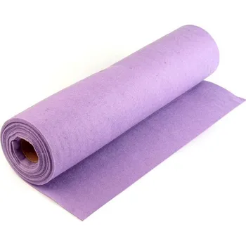 Dekorační plsť šíře 41cm metráž - fialová lila - 0,5m