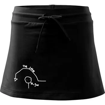 Dámská sukně Vtip a ty - Sportovní sukně - two in one - XS ( Černá )